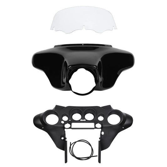 Inner Outer Batwing Fairing Windshield Fit For Harley Electra Glide 1996-2013 12