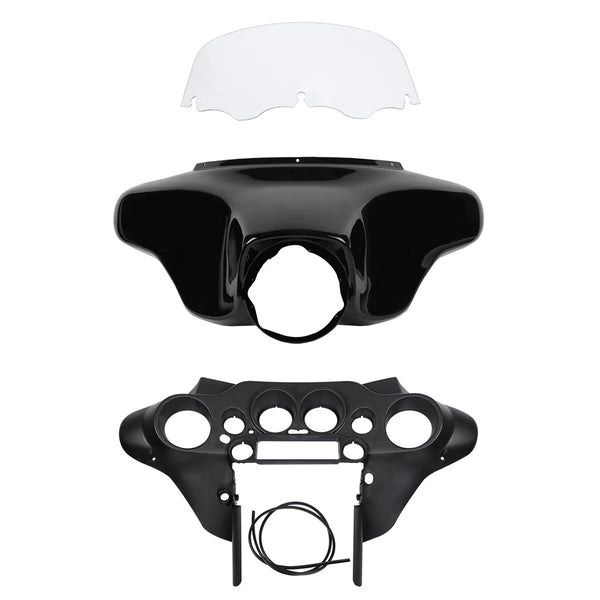 Inner Outer Batwing Fairing Windshield Fit For Harley Electra Glide 1996-2013 12