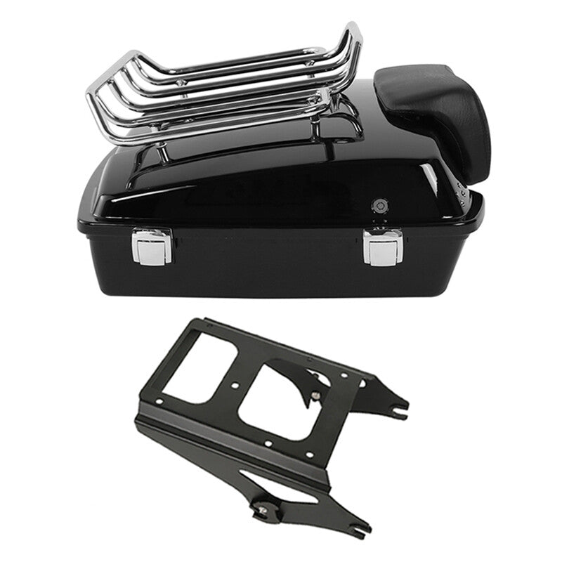 5.5'' Razor Trunk Backrest Mount Rack Fit For Harley Touring 2009-2013