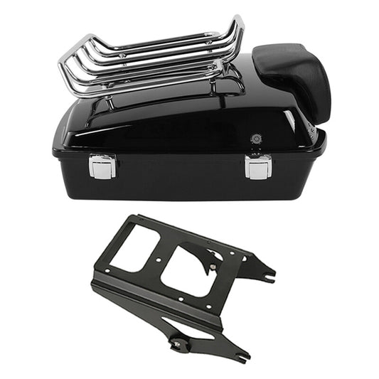 5.5'' Razor Trunk Backrest Mount Rack Fit For Harley Touring 2009-2013
