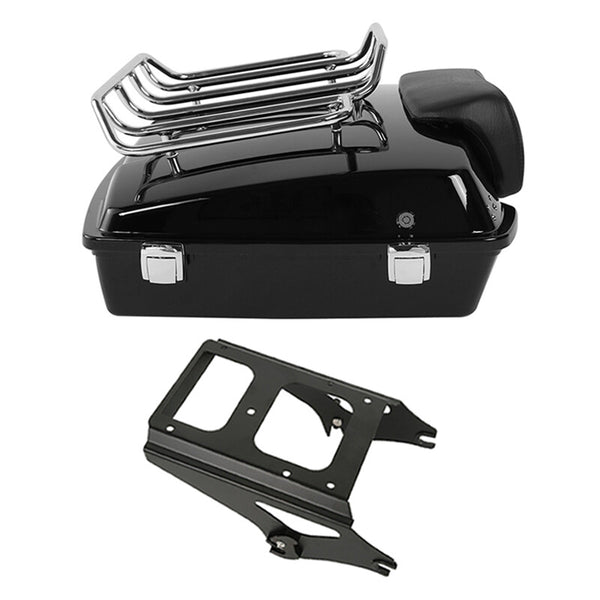 5.5'' Razor Trunk Backrest Mount Rack Fit For Harley Touring 2009-2013