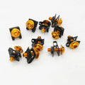 10 x Gold M6 6mm Aluminum Fairing Bolts Kit Body Fastener Clip Screw Sportbike