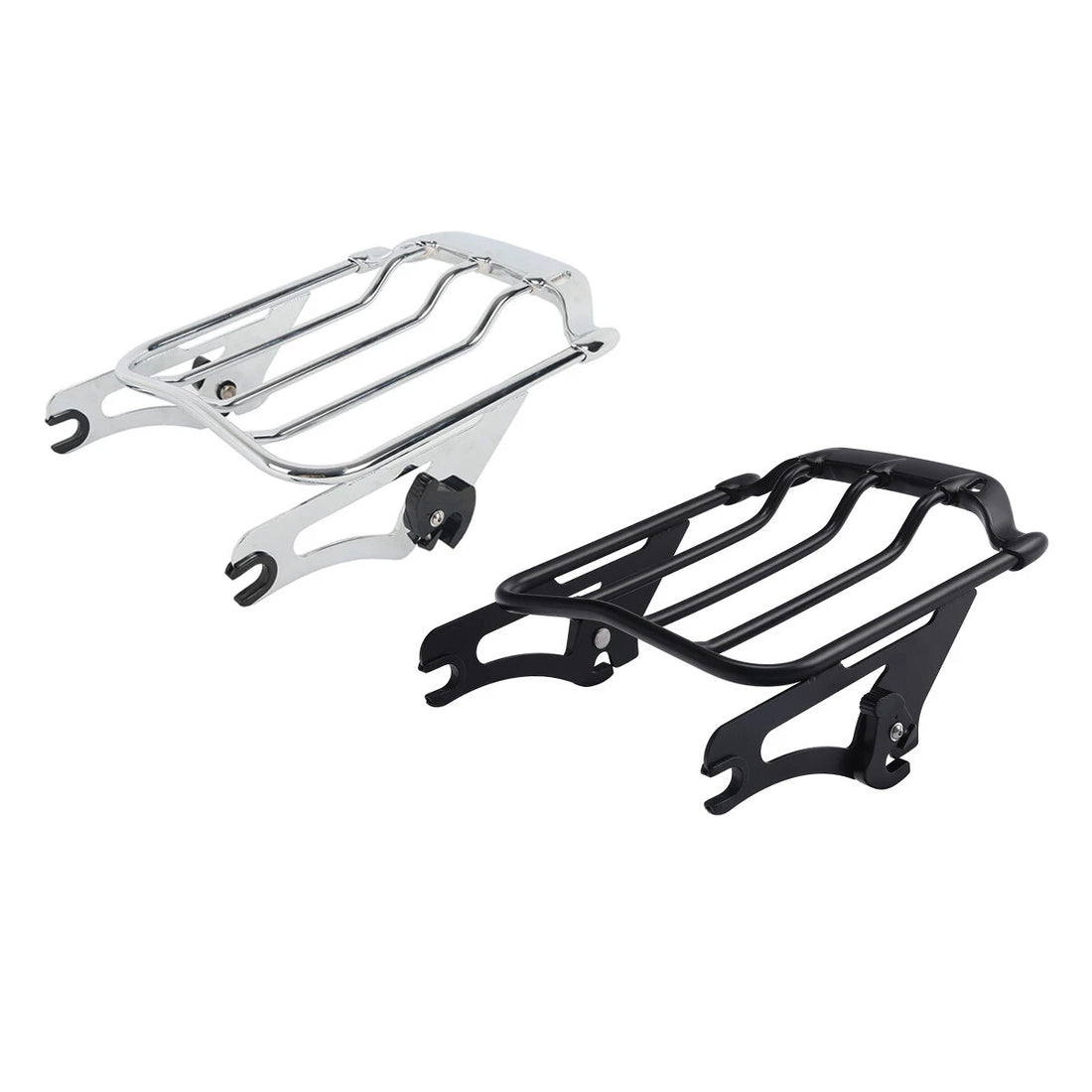 Black /Chrome Detachables Luggage Rack Fit For Harley Road King Glide 2009-2024