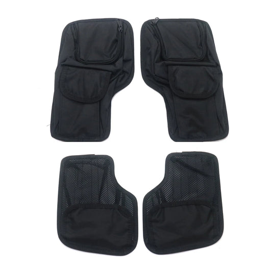 Motorcycle Black Hard Bags Saddlebag Lid Organizer For Harley Touring 1993-2013