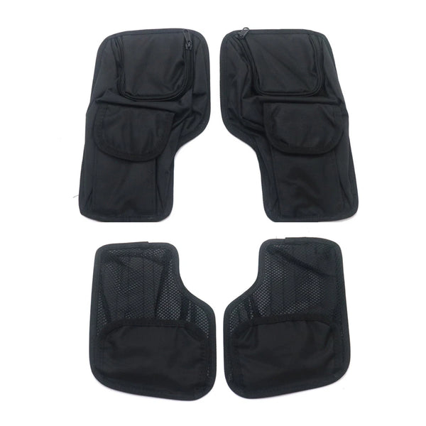 Motorcycle Black Hard Bags Saddlebag Lid Organizer For Harley Touring 1993-2013
