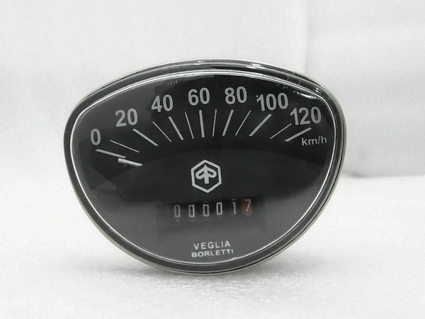 Fit For Vespa Speedometer Black 0-120 Kmph Primavera / Rally