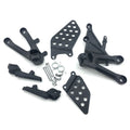 Motorcycle Front Foot Pegs Bracket Kit Fit For Honda CBR1000RR 2004-2007 Black