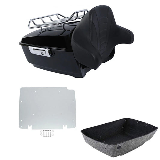 King Trunk Backrest Rack Plate Fit For Harley Touring Electra Road Glide 2014-26