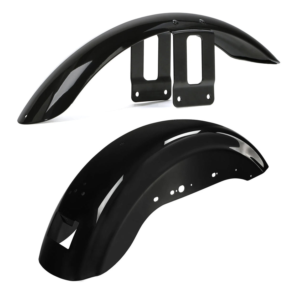 Vivid Black Front & Rear Fenders Fit For Harley Sportster Iron 883 XL 1200 XL883