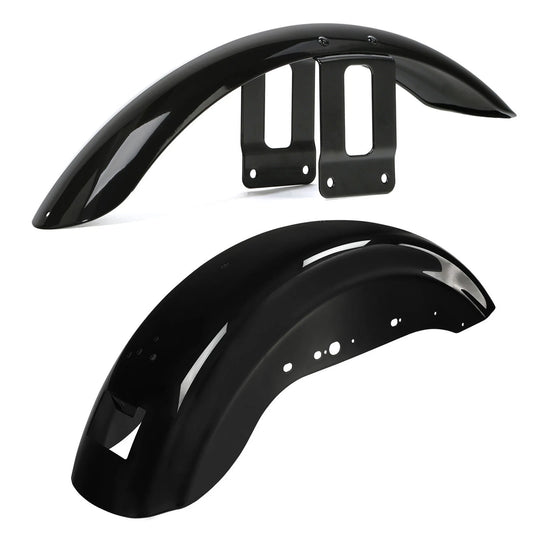 Vivid Black Front & Rear Fenders Fit For Harley Sportster Iron 883 XL 1200 XL883