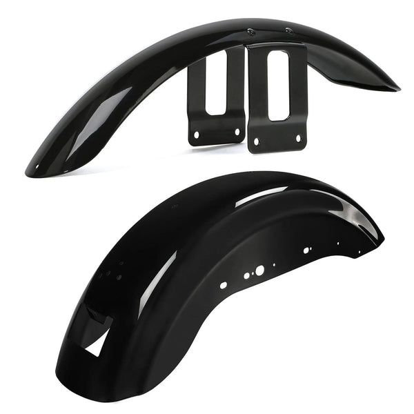 Vivid Black Front & Rear Fenders Fit For Harley Sportster Iron 883 XL 1200 XL883