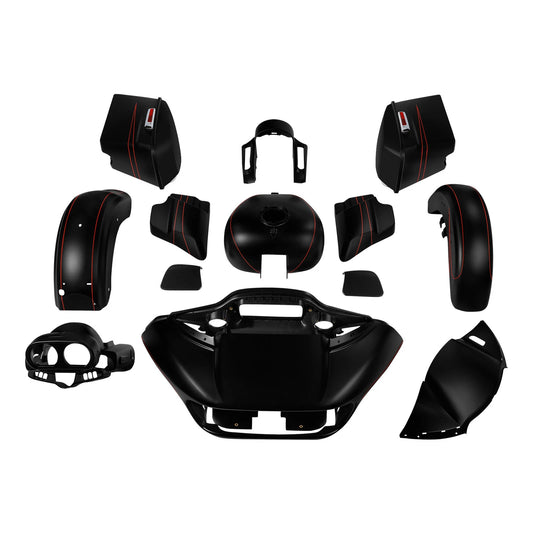 Fairings Body Work Kit Fit For Harley Road Glide Special 2015-2023 Black Denim