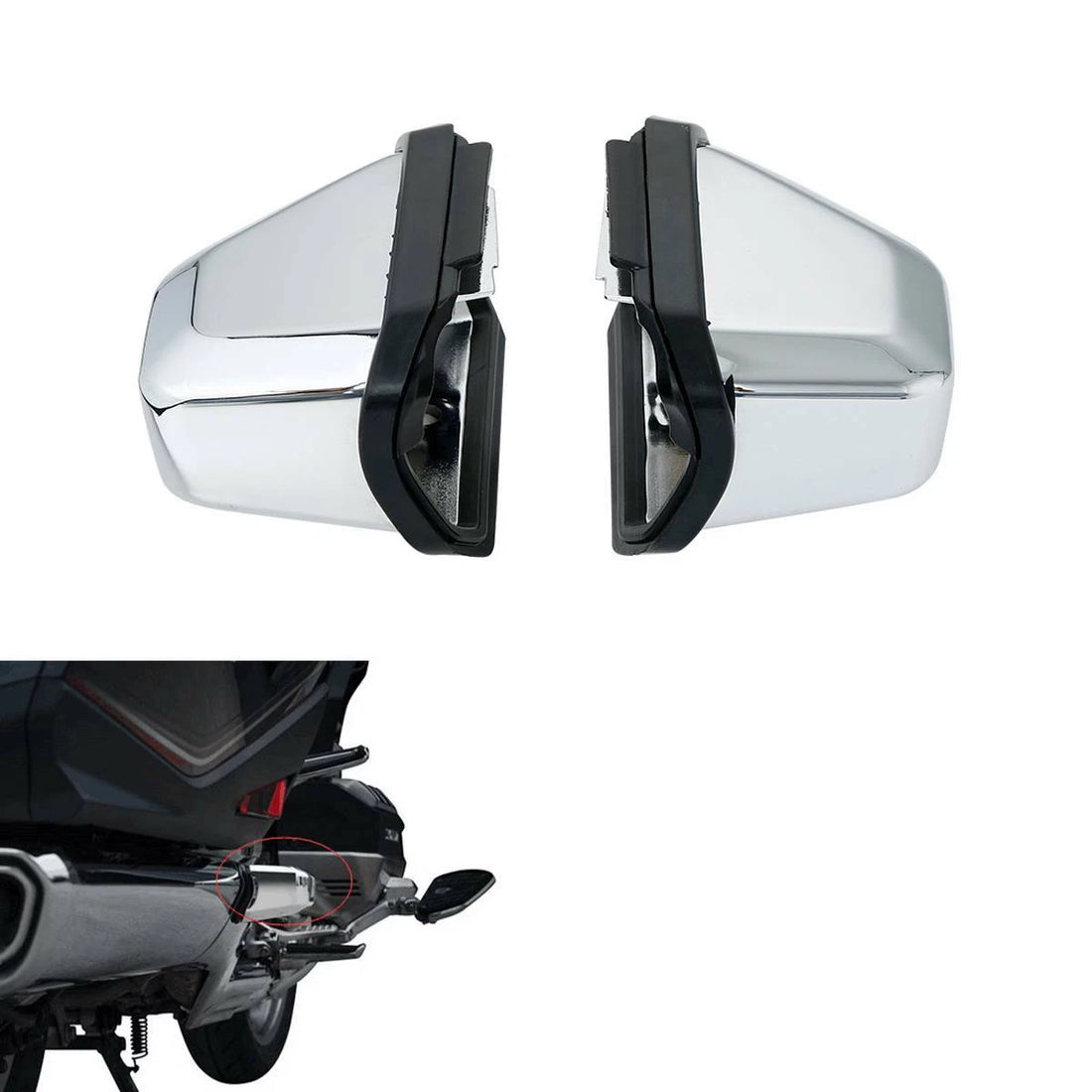 Rear Saddlebag Guard Covers Protector For Honda Goldwing GL1800 2018-2025 2019