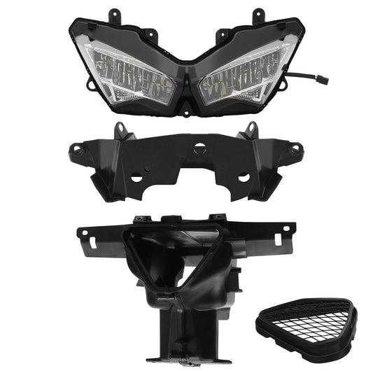 Front Headlight Ram Air Duct Fairing Bracket Fit For Kawasaki Ninja ZX6R 2019-23
