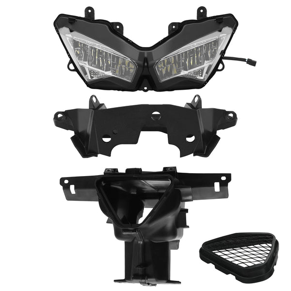 Front Headlight Ram Air Duct Fairing Bracket Fit For Kawasaki Ninja ZX6R 2019-23