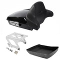 Chopped Trunk Backrest Pad Solo Mount Fit For Harley Sport Glide 2018-2025