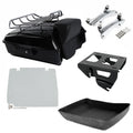 Chopped Trunk Backrest Luggage Rack Solo Mount Fits For Harley Touring 2014-2026