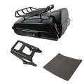 Black Razor Trunk Backrest Luggage Rack Mount Fit For Harley Touring 2009-2013