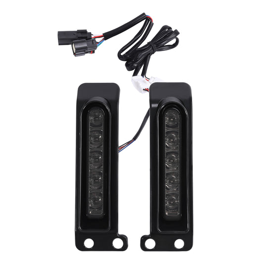 Saddlebags LED Inserts Support Auxiliary Light Fit For Harley Touring 2014-2024