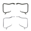 Black/Chrome Hard Saddlebag Guard Bracket Fit For Harley Street Glide 2014-2024