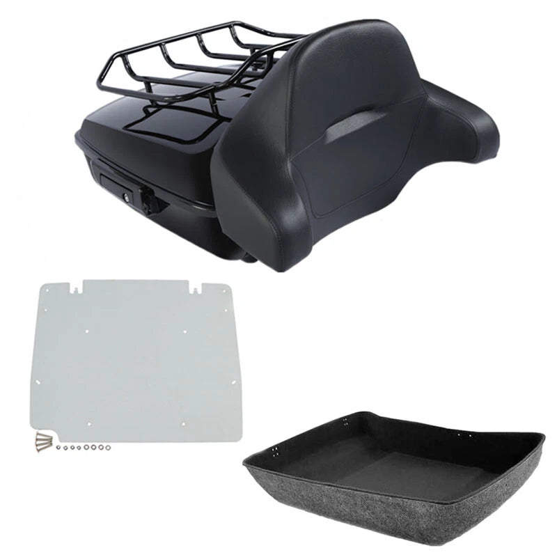 Chopped Trunk Backrest Plate Fit For Harley Touring Road Street Glide 2014-2026
