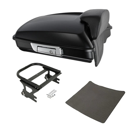 Matte Black Razor Trunk Pad Mount Fit For Harley Touring Flht Fltr 1997-08