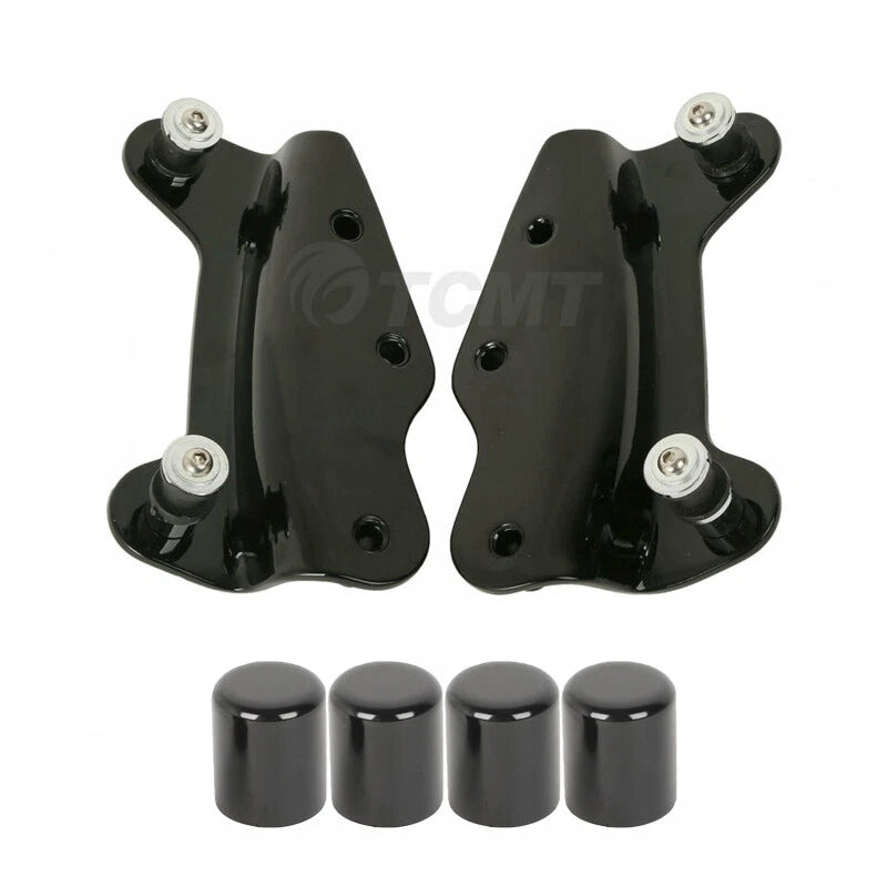 4 Point Docking Hardware Kit w/ Covers Fit For Harley Touring Road Glide 2009-13