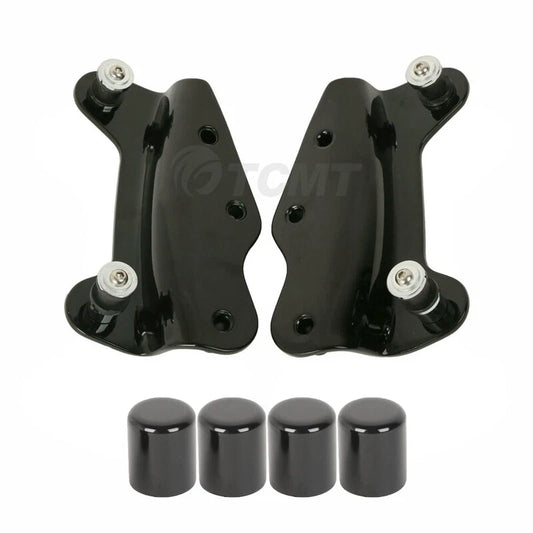 4 Point Docking Hardware Kit w/ Covers Fit For Harley Touring Road Glide 2009-13