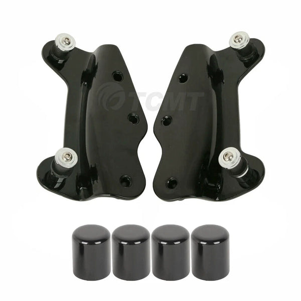 4 Point Docking Hardware Kit w/ Covers Fit For Harley Touring Road Glide 2009-13