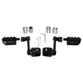 Black Adjustable Footpegs Peg Bracket Fit For Honda Goldwing 1800 25mm 32mm 35mm