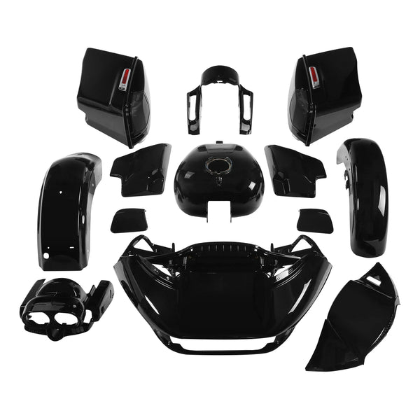 Vivid Black Fairing Body Kit Fit For Harley Touring Cvo Road Glide 2015-2024 23