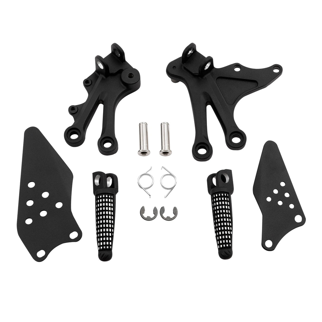 Front Rider Foot Pegs Footrest Brackets Fits For Kawasaki Ninja ZX10R 2004 2005