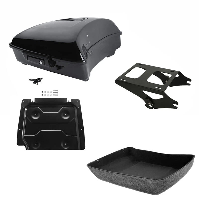 Chopped Trunk Luggage Base Plate Mount Fit For Harley Touring Road Glide 2014-26