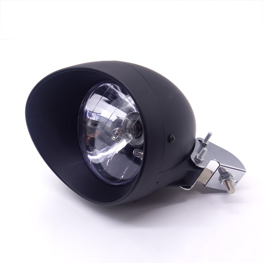Motorcycle Black Bullet Headlight Head Light Lamp For Harley Honda Yamaha Custom