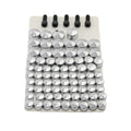 75PCS Chrome Bolt Topper Caps Fit For Harley Davidson Flh Flt Models 2007-2013