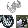 Brake Rotor Covers LED Ring White Fire Fit For Honda Goldwing 1800 GL1800 01-17