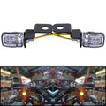 Universal Motorcycle 12V Mini LED Turn Signal Indicator Brake Clutch Lever Light