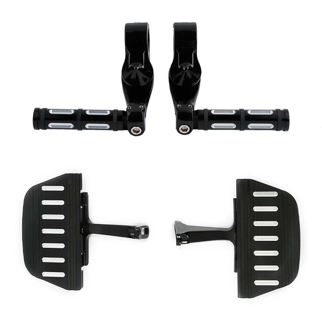 Rear Passenger Floorboard & Highway Foot Pegs Fit For Harley Electra Glide 93-25