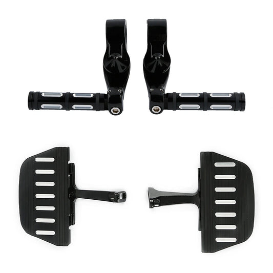 Rear Passenger Floorboard & Highway Foot Pegs Fit For Harley Electra Glide 93-25