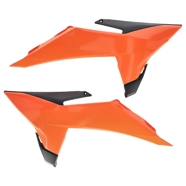 Acerbis 2986565225 Radiator Scoops Orange/Black