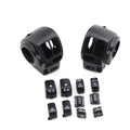 Black Switch Housing Cover+10pcs Button Cap For Harley Electra Road Glide 96-13