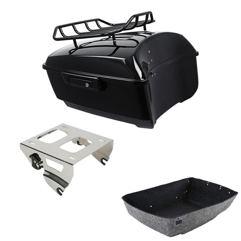 King Trunk Luggage Solo Mounting Rack Fit For Harley Street Road Glide 2014-2026