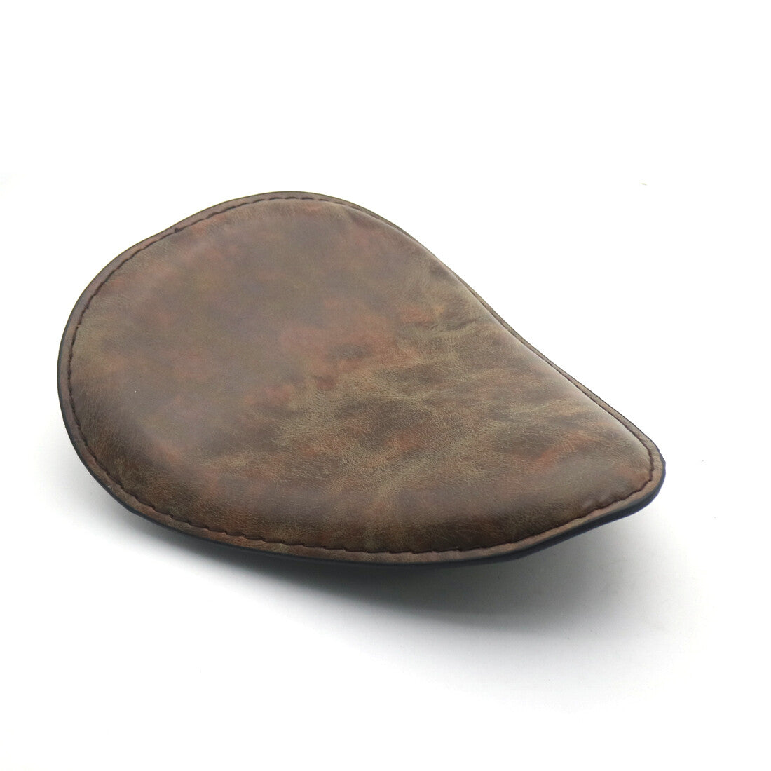 Retro Synthetic Leather Solo Driver Seat For Harley Honda Chopper Bobber Custom