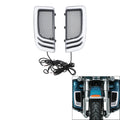 LED Fairing Lower Grills Turn Signals Light Fit For Harley Street Glide 14-23