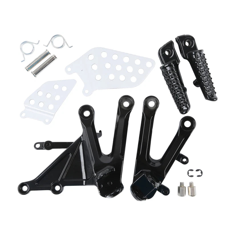 Front Driver Foot Pegs Bracket Fit For Honda CBR1000RR 2004-2007 2005 2006 Black