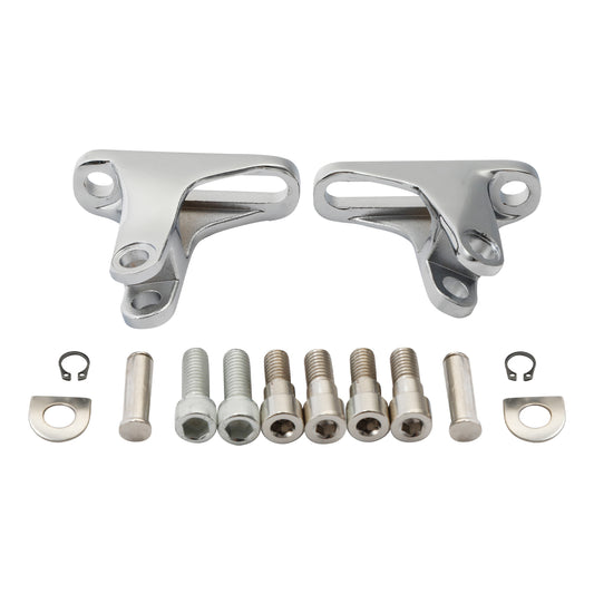 Chrome Passenger Footpeg Peg Mini Mount Fit For Harley Touring Models 1993-2025