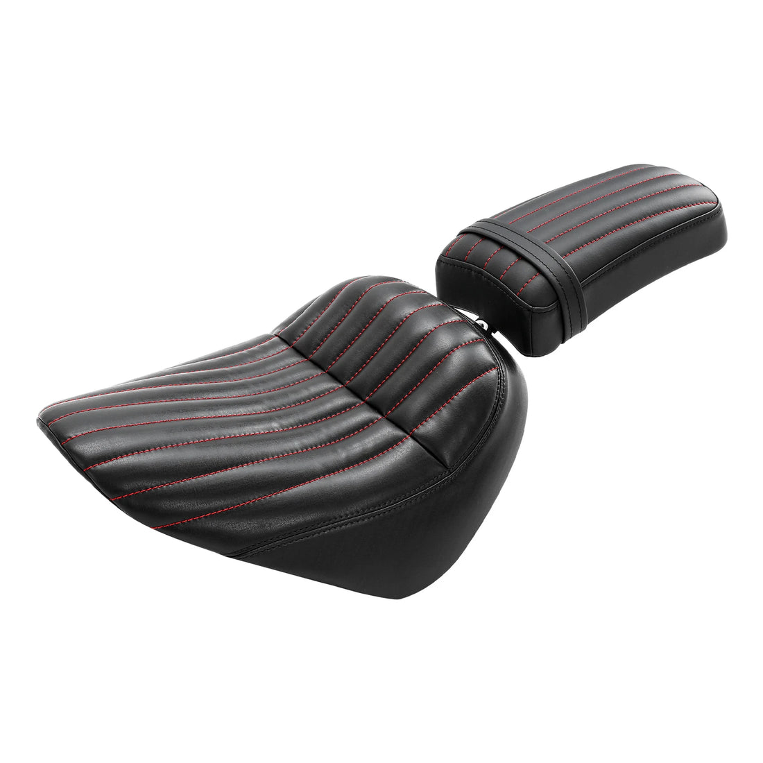 Black Red Rider & Passenger Seats Fit For Harley Softail Standard Fxst 2018-2024