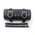 Motorcycle PU Leather Skull Saddlebag Round Barrel Saddle Tool Bag For Honda