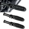 Black Rear Passenger Foot Pegs Fit For Harley Softail Deluxe Flde Fat Bob 18-24