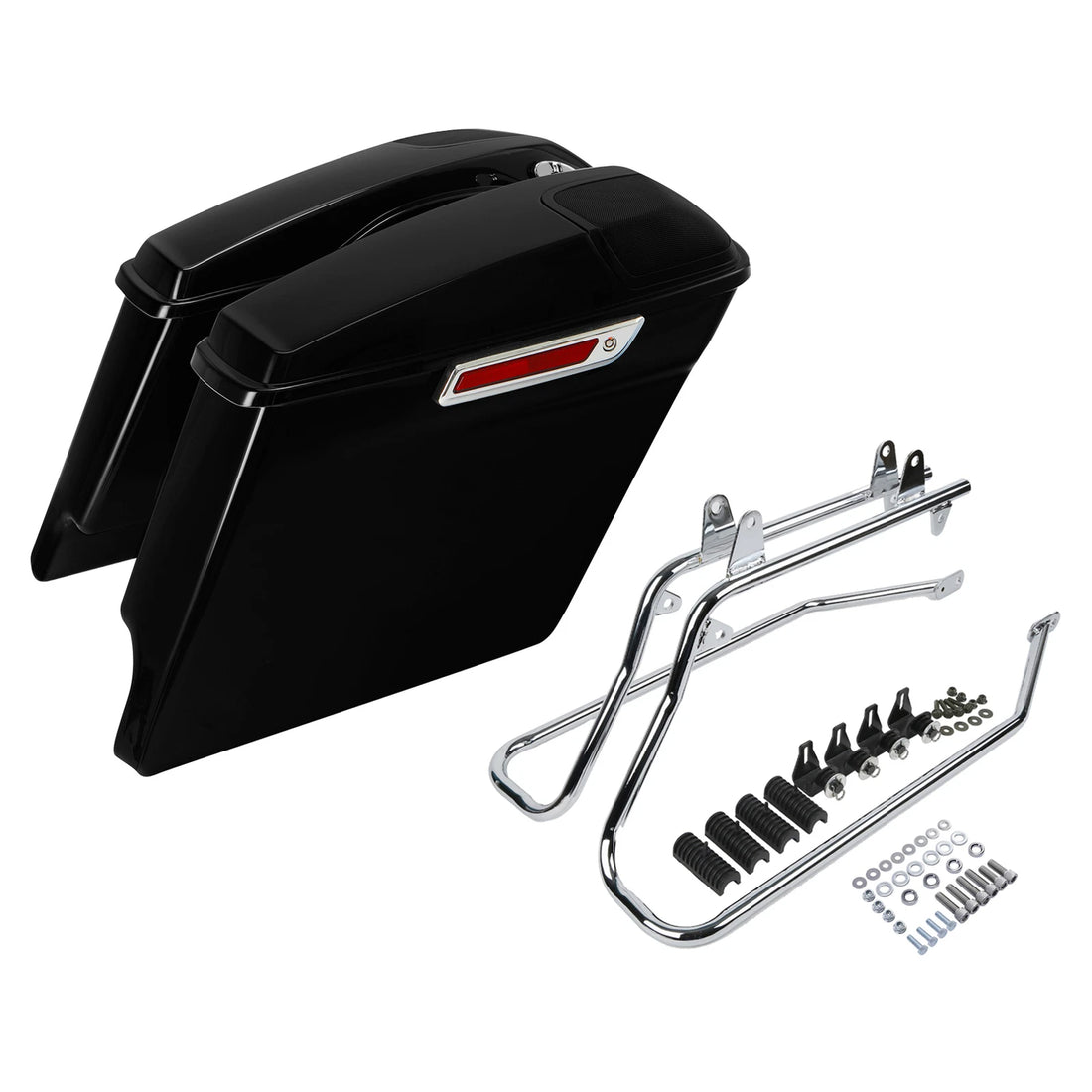 Hard Saddlebags 5x7" Speaker Grill Bracket Fit For Harley Softail models 1984-17
